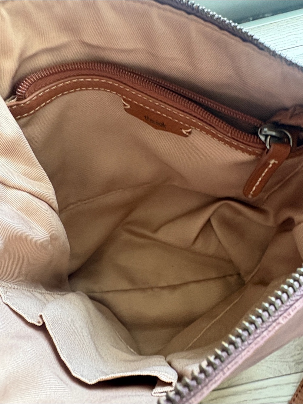 The Sak Purple Leather Crossbody with Brown Tassels - Picture 13 of 14